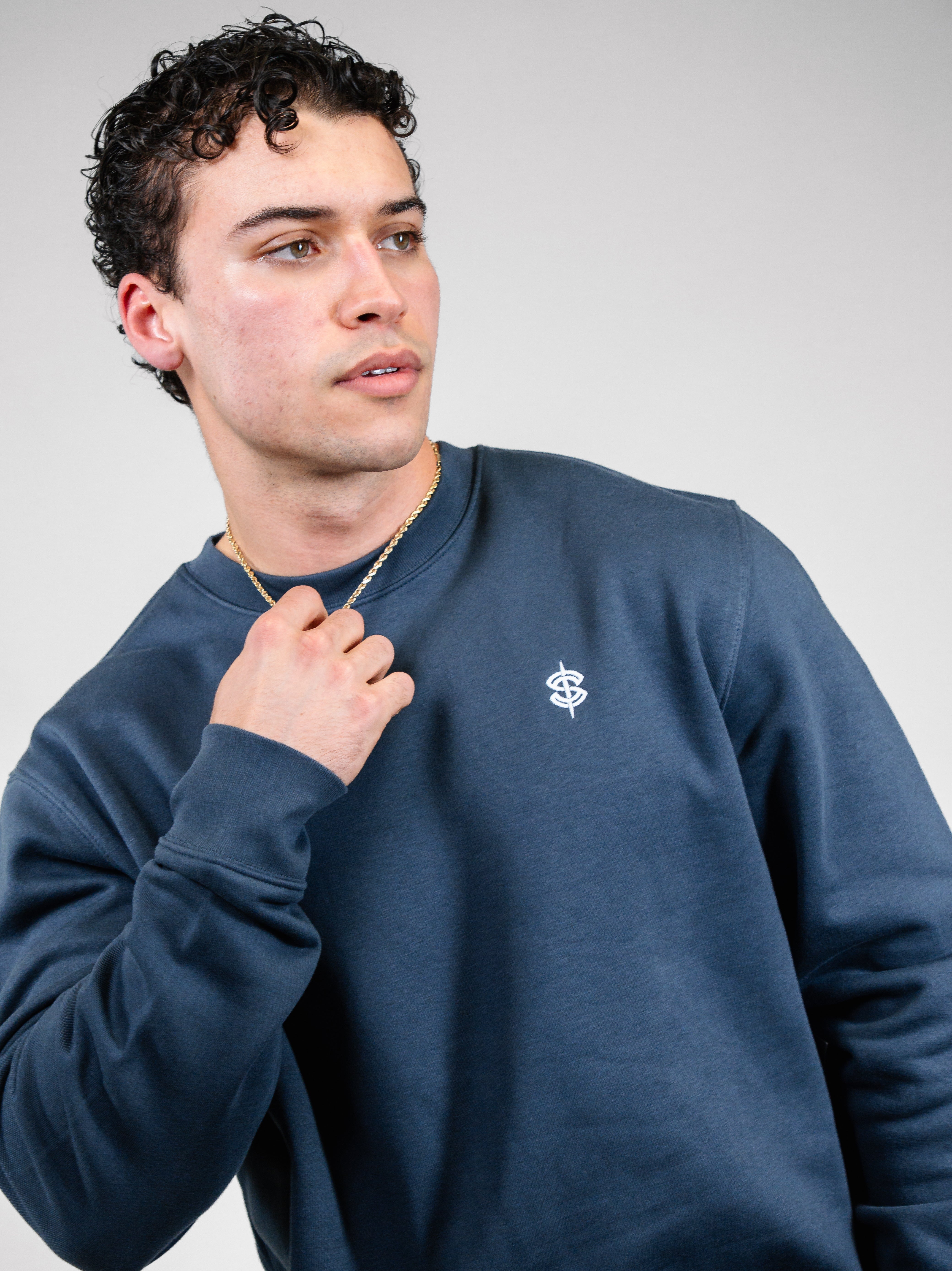 Icon Crewneck, Midnight Gray