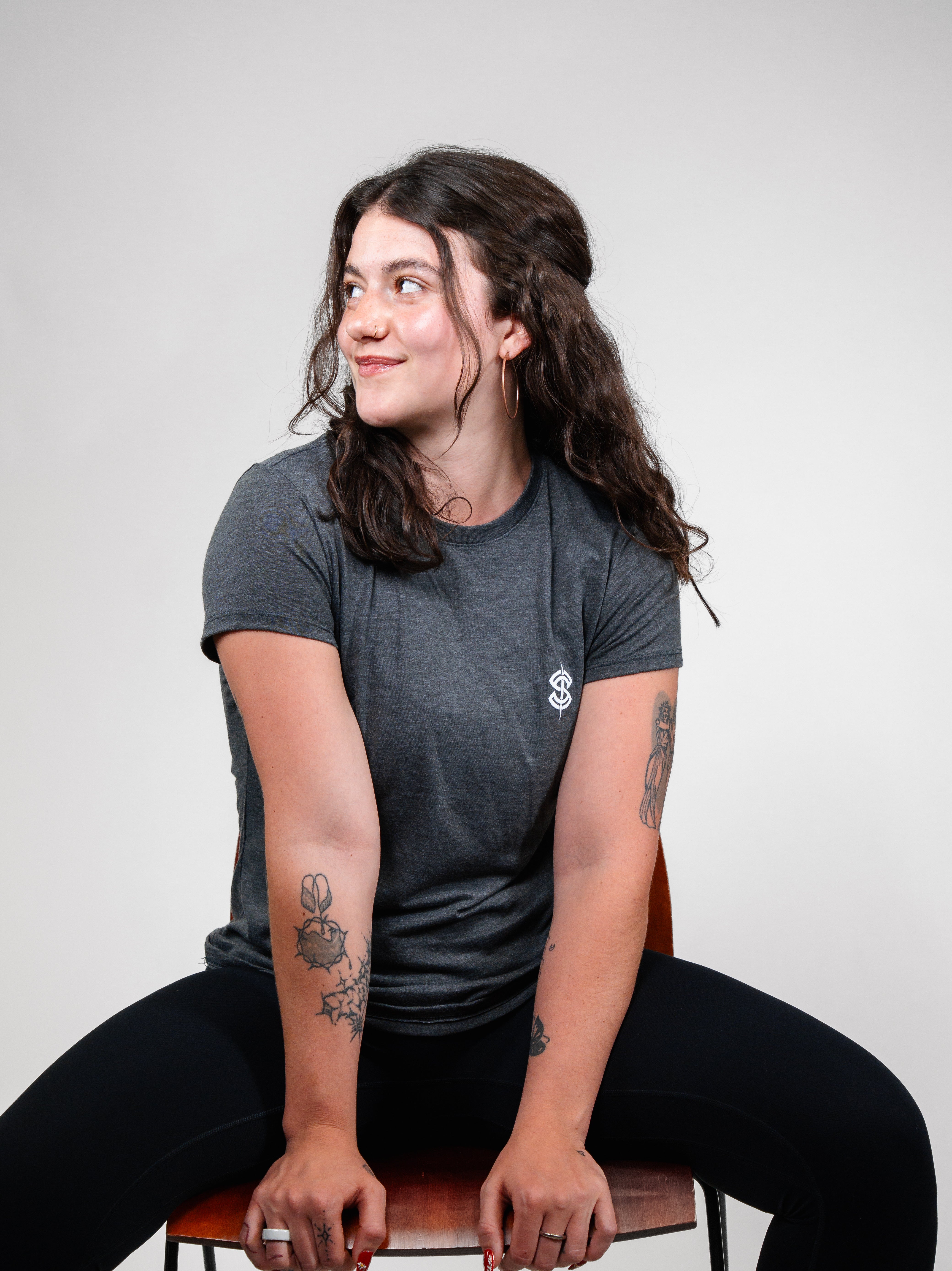 Legacy Ladies Tee, Heather Smoke