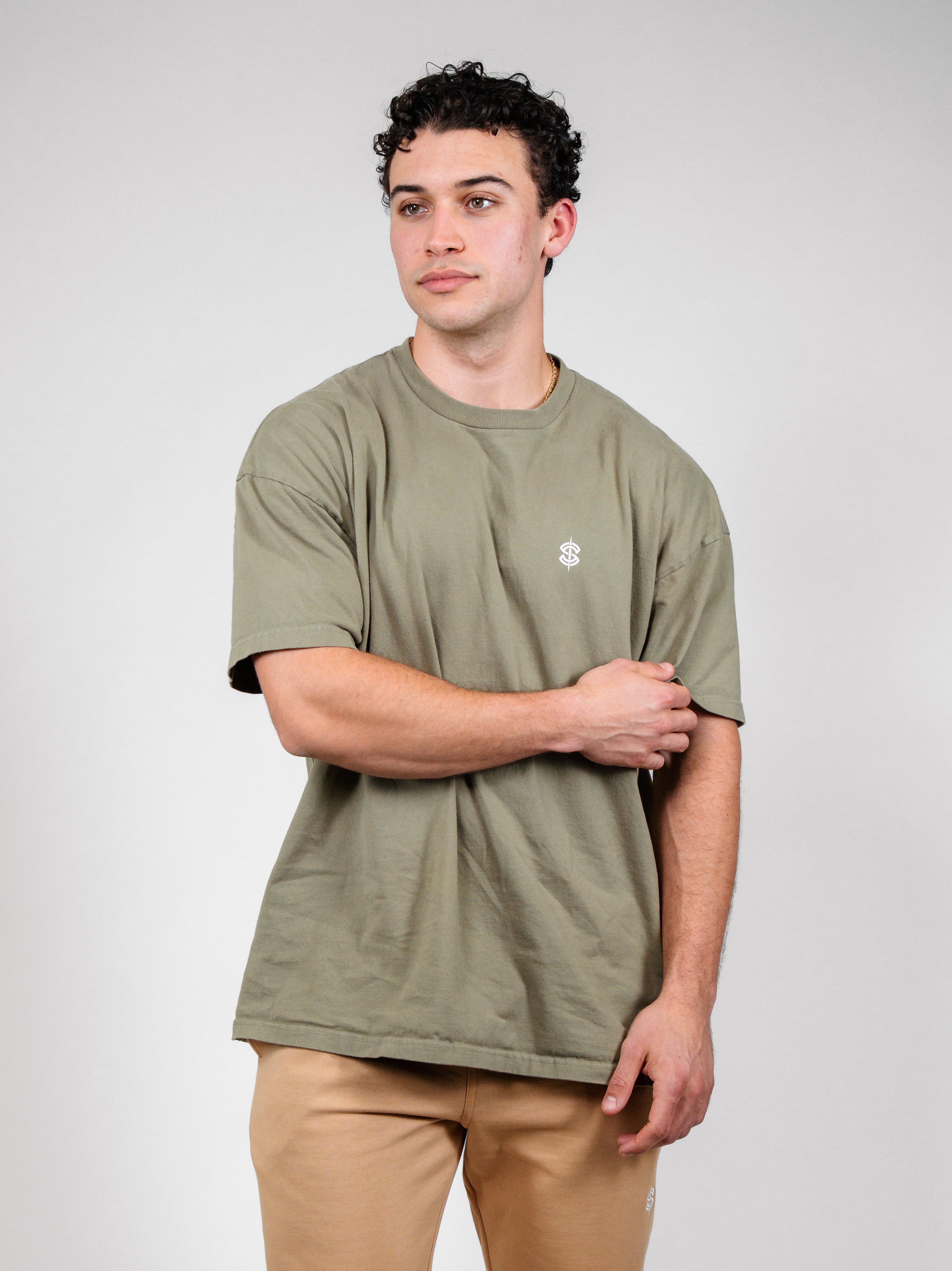Icon Heavyweight Tee, Urban Moss