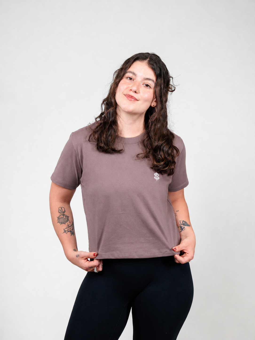 Icon Ladies Boxy Tee, Graywood