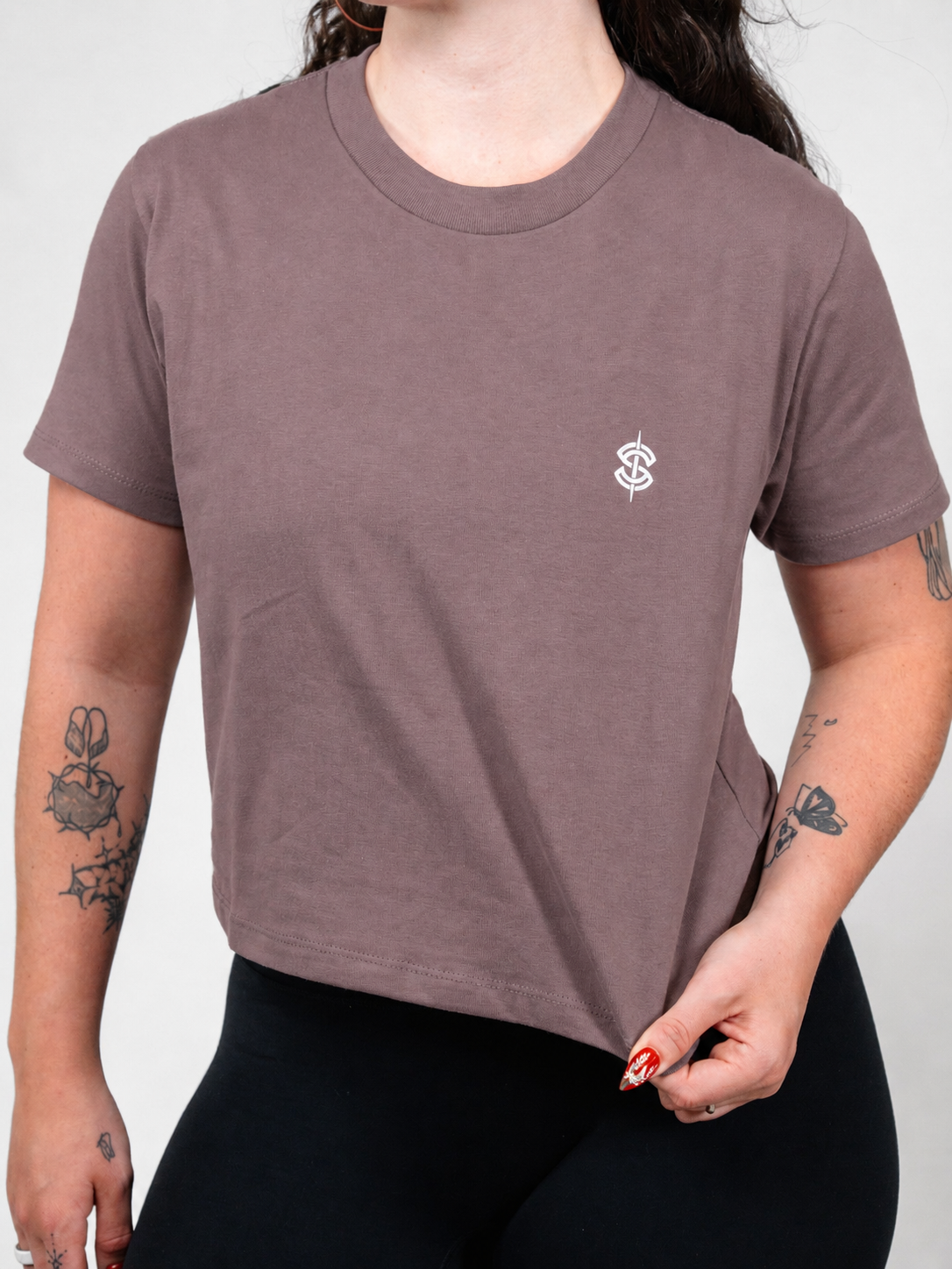 Icon Ladies Boxy Tee, Graywood