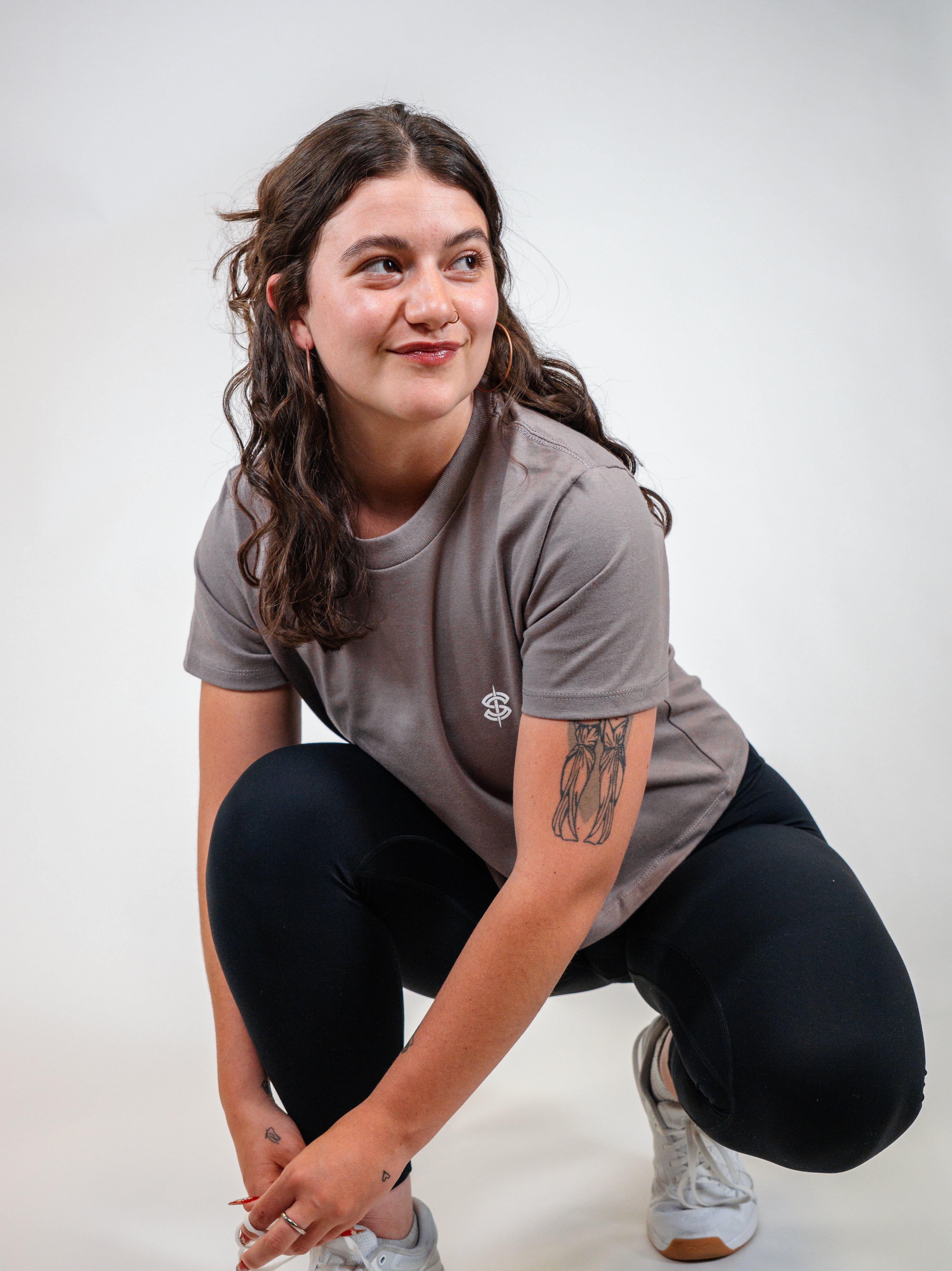 Icon Ladies Boxy Tee, Graywood