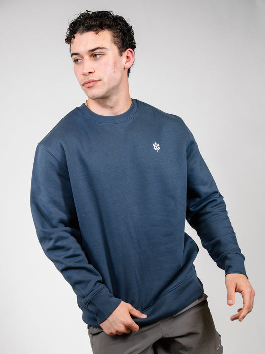 Icon Crewneck, Midnight Gray