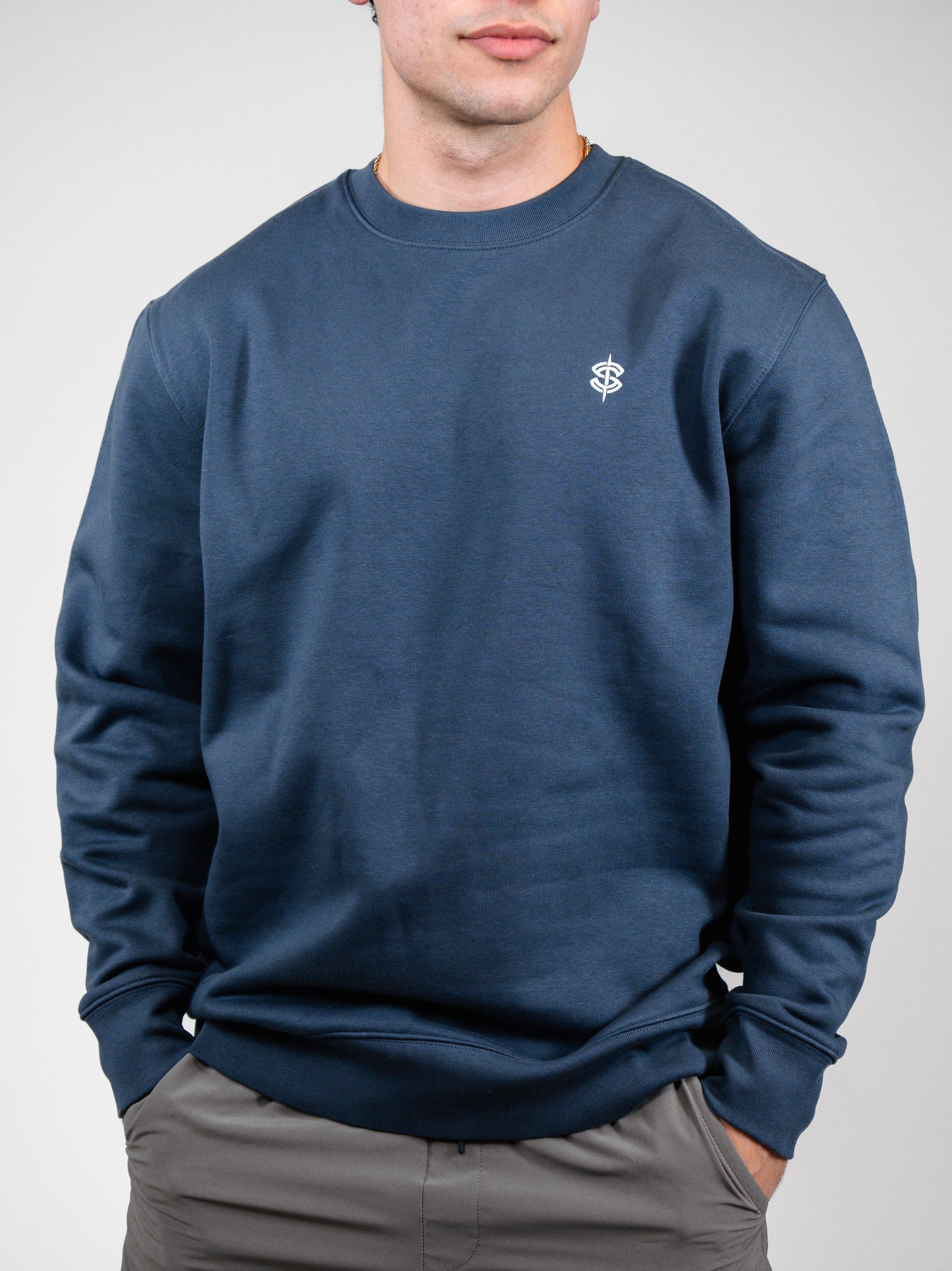 Icon Crewneck, Midnight Gray