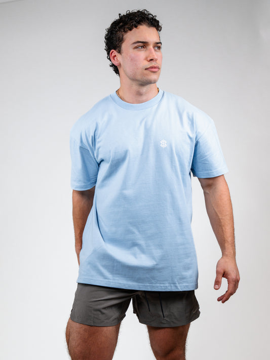 Icon Heavyweight Tee, Carbon Blue