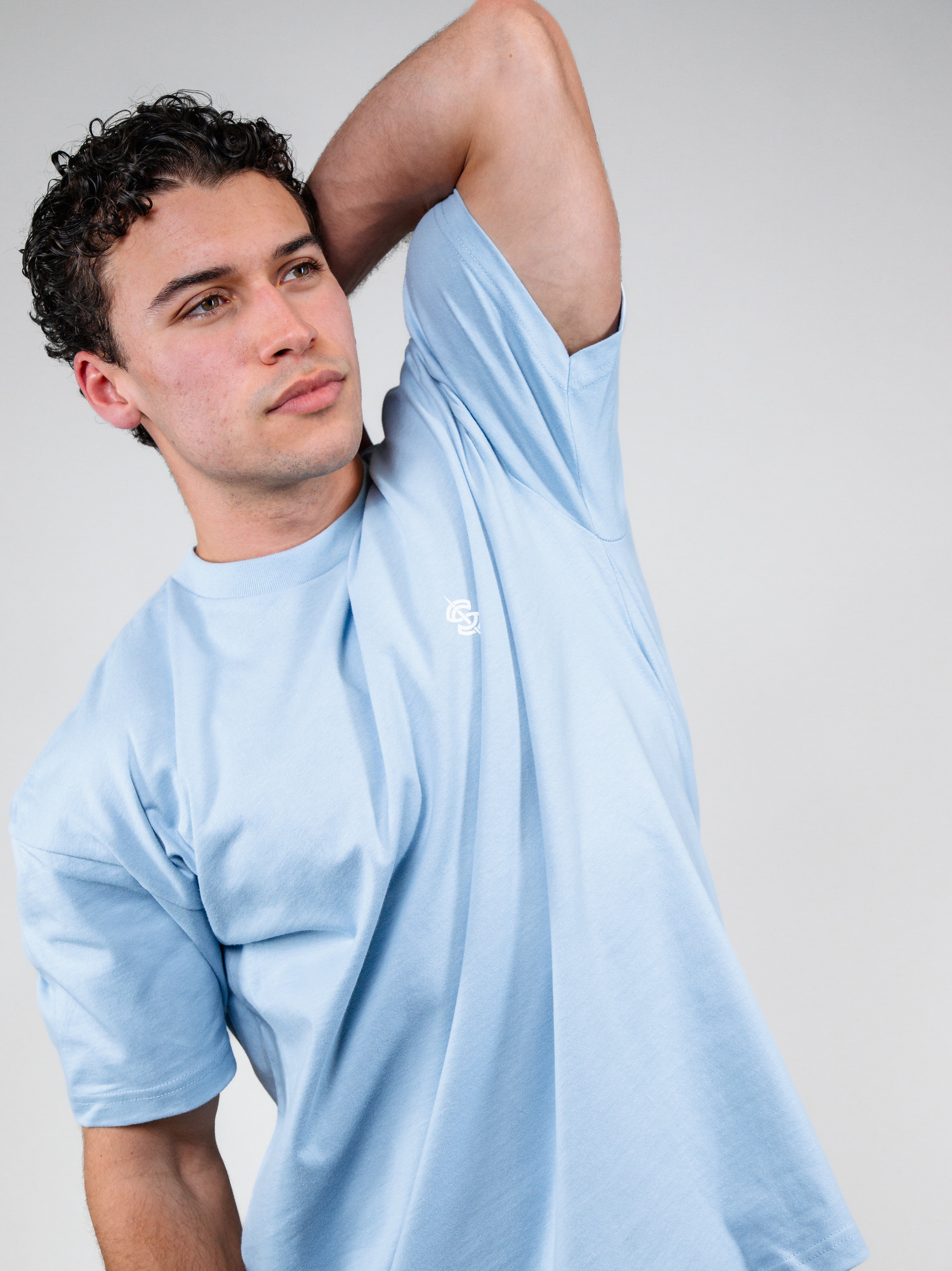 Icon Heavyweight Tee, Carbon Blue