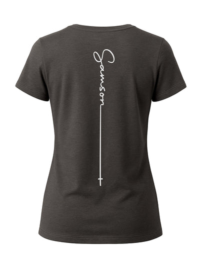 Legacy Ladies Tee - Heather Smoke
